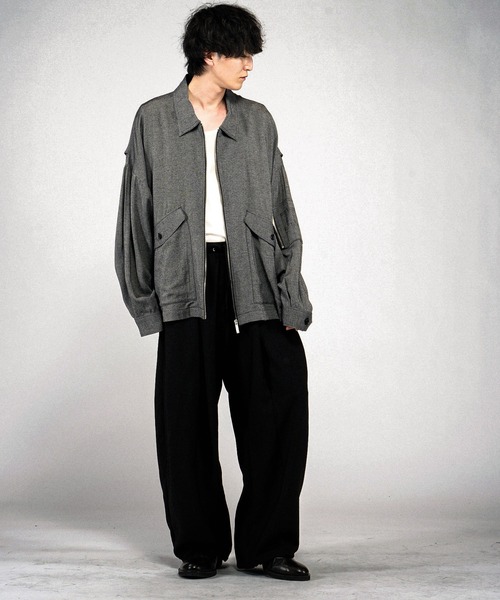 NO ID.(ノーアイディ)の「【NO ID.】WWU BIG Flight Jacket / ダブルダブルユービッグフライトジャケット(ミリタリージャケット・メンズ・ブラック/その他23・ONE SIZE)」の7枚目の写真
