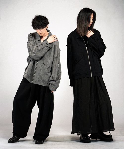NO ID.(ノーアイディ)の「【NO ID.】WWU BIG Flight Jacket / ダブルダブルユービッグフライトジャケット(ミリタリージャケット・メンズ・ブラック/その他23・ONE SIZE)」の9枚目の写真