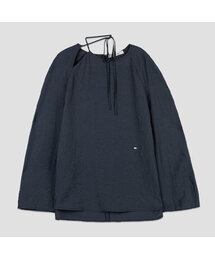 RAGLAN SLEEVE TIE BLOUSE (BL-4391)