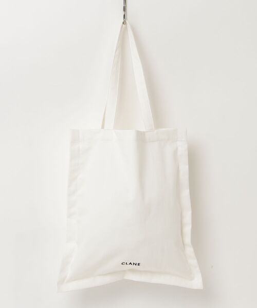 CLANE（クラネ）の「FABRIC TOTE BAG 10116-8683（ショルダーバッグ・メンズ・オフホワイト/ブラック・FREE）」の2枚目の写真
