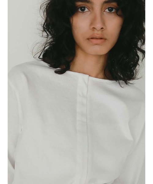HER.(ハー)の「フロントホックプルオーバー(Tシャツ/カットソー・レディース・ブラック/オフホワイト・フリー)」の14枚目の写真