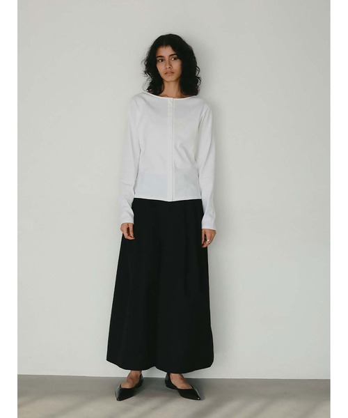 HER.(ハー)の「フロントホックプルオーバー(Tシャツ/カットソー・レディース・ブラック/オフホワイト・フリー)」の6枚目の写真