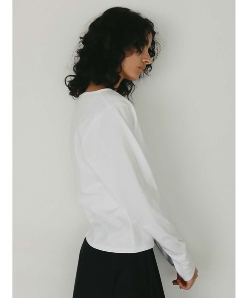 HER.(ハー)の「フロントホックプルオーバー(Tシャツ/カットソー・レディース・ブラック/オフホワイト・フリー)」の10枚目の写真