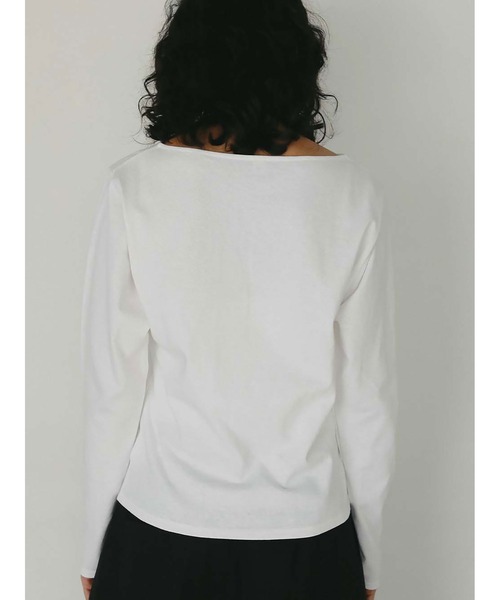 HER.(ハー)の「フロントホックプルオーバー(Tシャツ/カットソー・レディース・ブラック/オフホワイト・フリー)」の12枚目の写真