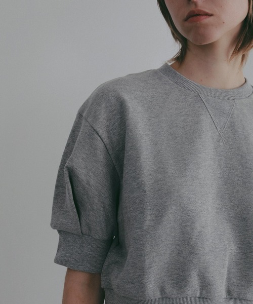 MANOF（マノフ）の「PUFF SLEEVE SWEAT TOPS（Tシャツ/カットソー・レディース・ホワイト/ラベンダー/グレー/ブラック・F）」の11枚目の写真