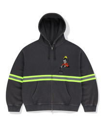 WKNDRS（ウィーキャンドース）の「HI-VIS ZIP-UP HOODIE (CHARCOAL)（パーカー）」