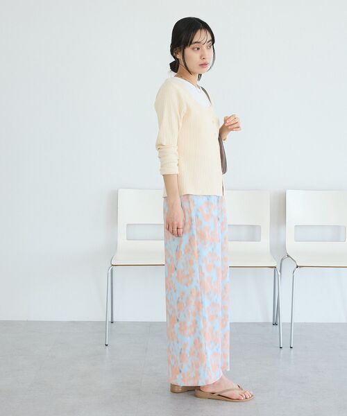 CRAFT STANDARD BOUTIQUE（クラフトスタンダードブティック）の「2点セット / スクープネックカーディガン+タンクトップ（Tシャツ/カットソー・レディース・杢グレー/アイボリー・FREE）」の8枚目の写真