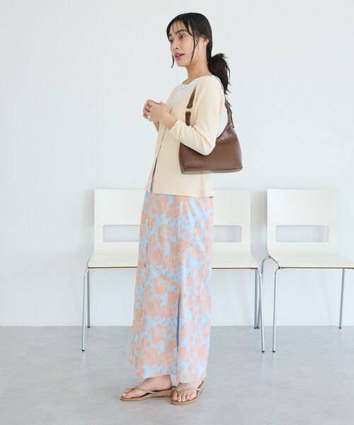 CRAFT STANDARD BOUTIQUE（クラフトスタンダードブティック）の「2点セット / スクープネックカーディガン+タンクトップ（Tシャツ/カットソー・レディース・杢グレー/アイボリー・FREE）」の9枚目の写真