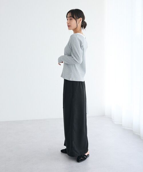 CRAFT STANDARD BOUTIQUE（クラフトスタンダードブティック）の「2点セット / スクープネックカーディガン+タンクトップ（Tシャツ/カットソー・レディース・杢グレー/アイボリー・FREE）」の16枚目の写真