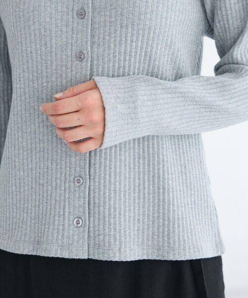 CRAFT STANDARD BOUTIQUE（クラフトスタンダードブティック）の「2点セット / スクープネックカーディガン+タンクトップ（Tシャツ/カットソー・レディース・杢グレー/アイボリー・FREE）」の20枚目の写真