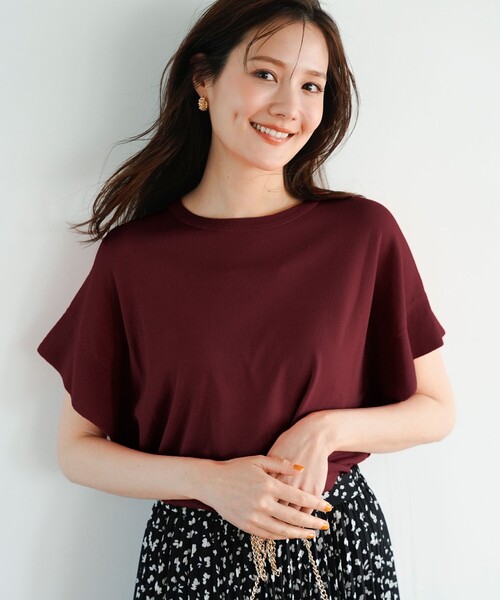 ANY SIS(エニィスィス)の「【and GIRL掲載/アイスタッチ】フレンチスリーブ ニット(ニット/セーター・レディース・スカイブルー系/ネイビー系/ブラック系2/ホワイト系/レッド系/ホワイト系2/ブルー系/ワイン系/ベージュ系2/黄土色系/ライトグレー系/グレー系2・MEDIUM)」の12枚目の写真