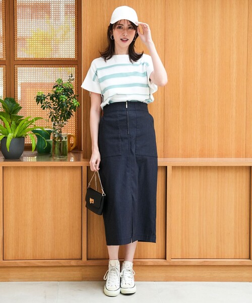 ANY SIS(エニィスィス)の「【and GIRL掲載/アイスタッチ】フレンチスリーブ ニット(ニット/セーター・レディース・スカイブルー系/ネイビー系/ブラック系2/ホワイト系/レッド系/ホワイト系2・MEDIUM)」の10枚目の写真