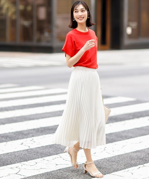 ANY SIS(エニィスィス)の「【and GIRL掲載/アイスタッチ】フレンチスリーブ ニット(ニット/セーター・レディース・スカイブルー系/ネイビー系/ブラック系2/ホワイト系/レッド系/ホワイト系2・MEDIUM)」の15枚目の写真