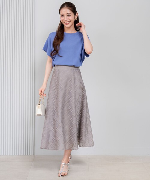 ANY SIS(エニィスィス)の「【and GIRL掲載/アイスタッチ】フレンチスリーブ ニット(ニット/セーター・レディース・スカイブルー系/ネイビー系/ブラック系2/ホワイト系/レッド系/ホワイト系2/ブルー系/ワイン系/ベージュ系2/黄土色系/ライトグレー系/グレー系2・MEDIUM)」の16枚目の写真