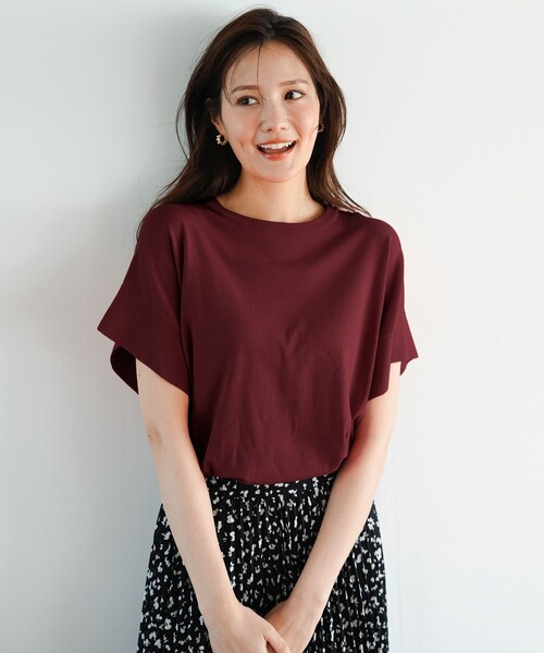 ANY SIS(エニィスィス)の「【and GIRL掲載/アイスタッチ】フレンチスリーブ ニット(ニット/セーター・レディース・スカイブルー系/ネイビー系/ブラック系2/ホワイト系/レッド系/ホワイト系2/ブルー系/ワイン系/ベージュ系2/黄土色系/ライトグレー系/グレー系2・MEDIUM)」の18枚目の写真