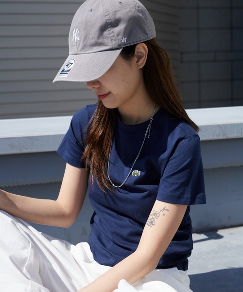 LACOSTE（ラコステ）の「LACOSTE/ラコステ WOMEN ロゴ Tシャツ ワンポイント シンプル ボーイズ レディース 2026年春夏（Tシャツ/カットソー・レディース・ホワイト/ライトブルー/ブラック/ネイビー/グリーン・S/M/L/XL）」の5枚目の写真