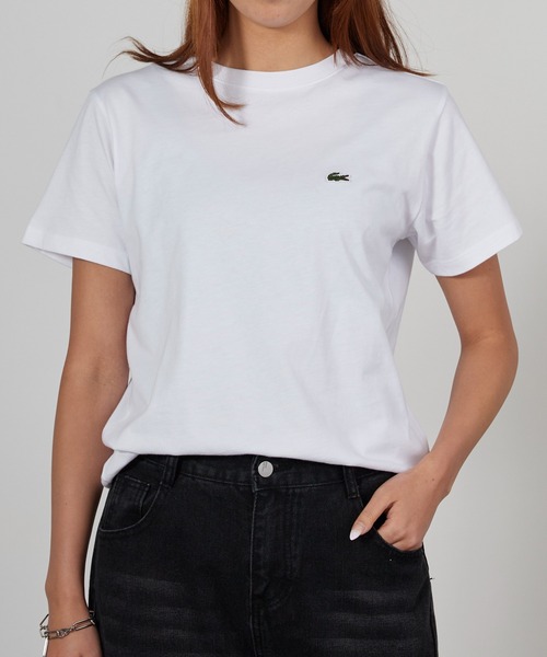 LACOSTE(ラコステ)の「LACOSTE/ラコステ WOMEN ロゴ Tシャツ ワンポイント シンプル ボーイズ レディース 2026年 夏 夏服(Tシャツ/カットソー・レディース・ホワイト/ライトブルー/ブラック/ネイビー/グリーン・S/M/L/XL)」の17枚目の写真