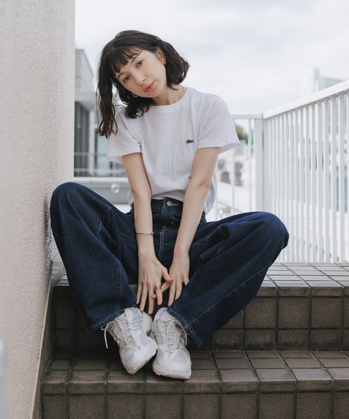 LACOSTE(ラコステ)の「LACOSTE/ラコステ WOMEN ロゴ Tシャツ ワンポイント シンプル ボーイズ レディース 2026年 夏 夏服(Tシャツ/カットソー・レディース・ホワイト/ライトブルー/ブラック/ネイビー/グリーン・S/M/L/XL)」の15枚目の写真