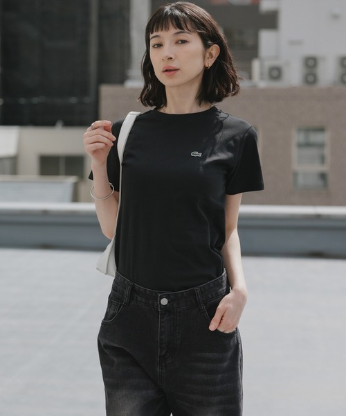 LACOSTE(ラコステ)の「LACOSTE/ラコステ WOMEN ロゴ Tシャツ ワンポイント シンプル ボーイズ レディース 2026年 夏 夏服(Tシャツ/カットソー・レディース・ホワイト/ライトブルー/ブラック/ネイビー/グリーン・S/M/L/XL)」の19枚目の写真