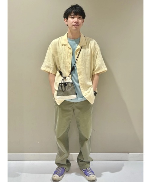 GAP(ギャップ)の「ボックスシルエット ガーゼ バケーションシャツ(シャツ/ブラウス・メンズ・ブラック/アイボリー・XL/L/M/S/XS)」の6枚目の写真