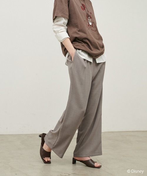 LARUTA(ラルータ)の「【LARUTA】ストレッチイージーパンツ(その他パンツ・レディース・ネイビー/ベージュ・MEDIUM)」の4枚目の写真