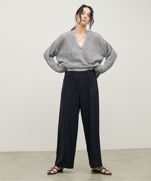 LARUTA(ラルータ)の「【LARUTA】ストレッチイージーパンツ(その他パンツ・レディース・ネイビー/ベージュ・MEDIUM)」の13枚目の写真