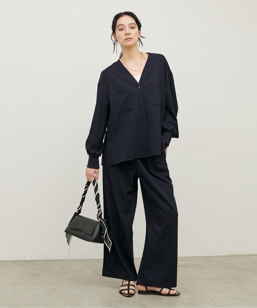LARUTA(ラルータ)の「【LARUTA】ストレッチイージーパンツ(その他パンツ・レディース・ネイビー/ベージュ・MEDIUM)」の10枚目の写真