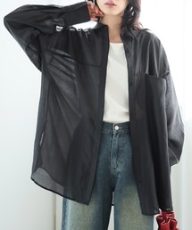 BIGシルエットシアーブラウス