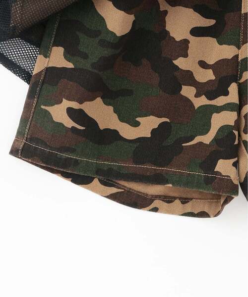 X-girl Stages(エックスガールステージス)の「フリルメッシュレイヤード ショートパンツ(その他パンツ・キッズ・カラフル/ライトブルー・130cm/120cm/140cm/110cm/100cm)」の7枚目の写真