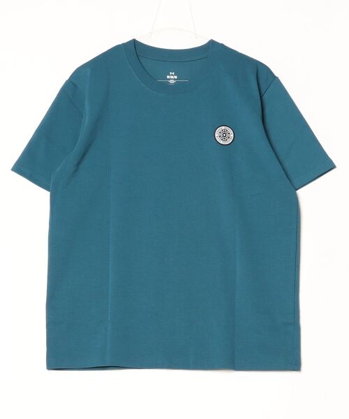 UNDER ARMOUR（アンダーアーマー）の「アンダーアーマー  UAヘビーウエイト パッチ ショートスリーブ Tシャツ（Tシャツ/カットソー・メンズ・ブルー/グレー・S/M/L/LL/3L）」の5枚目の写真