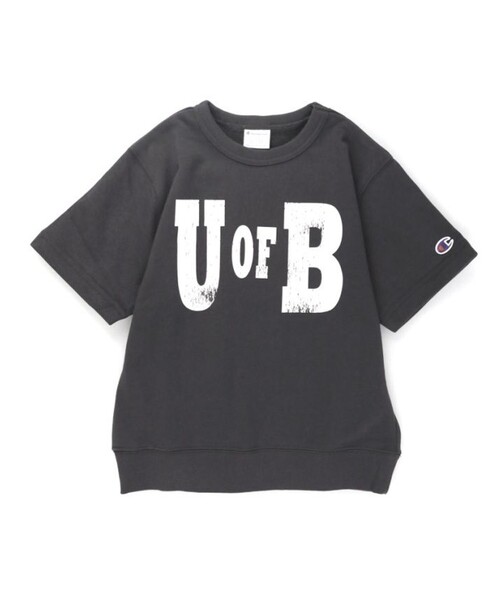 BRANSHES（ブランシェス）の「【Champion/チャンピオン】半袖スウェットTシャツ（Tシャツ/カットソー・キッズ・グレー/ブラック・100/150/120/140/130/110）」の2枚目の写真