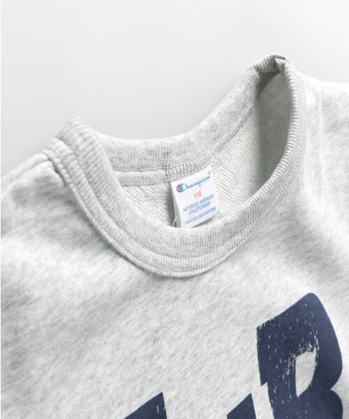BRANSHES（ブランシェス）の「【Champion/チャンピオン】半袖スウェットTシャツ（Tシャツ/カットソー・キッズ・グレー/ブラック・100/150/120/140/130/110）」の4枚目の写真