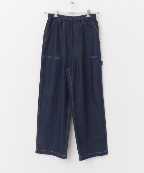 かぐれ（カグレ）の「コットンリネンデニムペインターパンツ（デニムパンツ・レディース・インディゴブルー・FREE）」の7枚目の写真