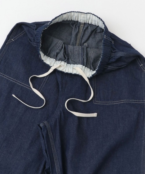 かぐれ（カグレ）の「コットンリネンデニムペインターパンツ（デニムパンツ・レディース・インディゴブルー・FREE）」の9枚目の写真