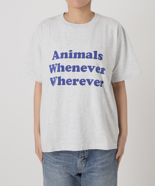 FRAMeWORK(フレームワーク)の「STUDIO ANIMALS 別注WHENEVER WH(Tシャツ/カットソー・レディース・ネイビー/ブラウン/ライトグレー・FREE)」の19枚目の写真