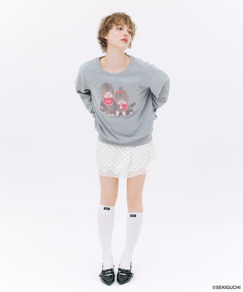Heather(ヘザー)の「【モンチッチ×Heather】アソート柄裏毛スウェット 659564(スウェット・レディース・レッド/グレー/オフホワイト・FREE)」の13枚目の写真