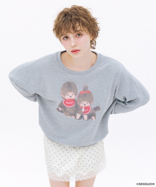 Heather(ヘザー)の「【モンチッチ×Heather】アソート柄裏毛スウェット 659564(スウェット・レディース・レッド/グレー/オフホワイト・FREE)」の9枚目の写真