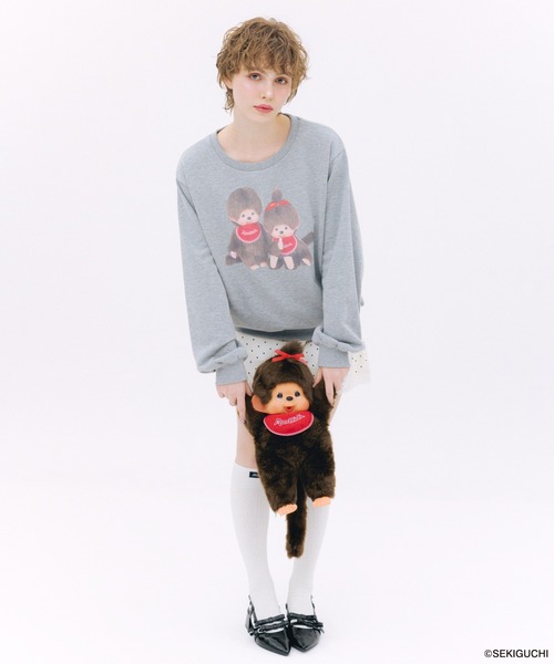 Heather(ヘザー)の「【モンチッチ×Heather】アソート柄裏毛スウェット 659564(スウェット・レディース・レッド/グレー/オフホワイト・FREE)」の14枚目の写真