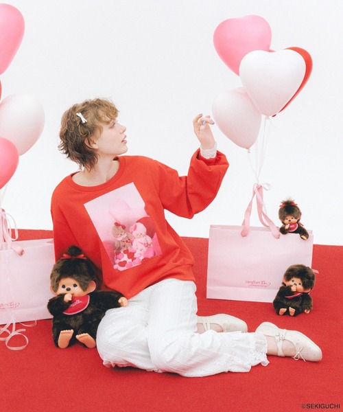 Heather(ヘザー)の「【モンチッチ×Heather】アソート柄裏毛スウェット 659564(スウェット・レディース・レッド/グレー/オフホワイト・FREE)」の19枚目の写真