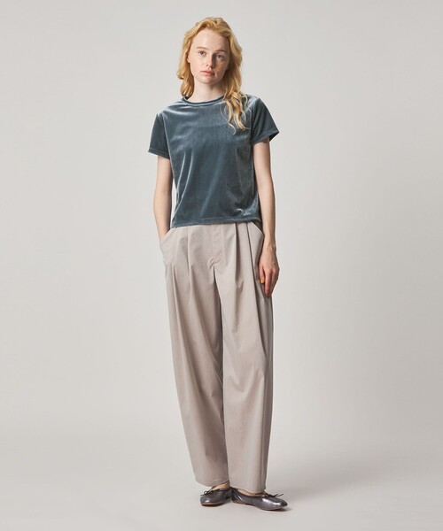 セール】＜Steven Alan＞バック リボン ベロア Tシャツ（Tシャツ
