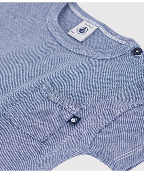 PETIT BATEAU(プチバトー)の「ボーダー半袖Tシャツ(Tシャツ/カットソー・キッズ・ホワイト×ブルー・24MONTH/12MONTH/36MONTH/18MONTH)」の4枚目の写真