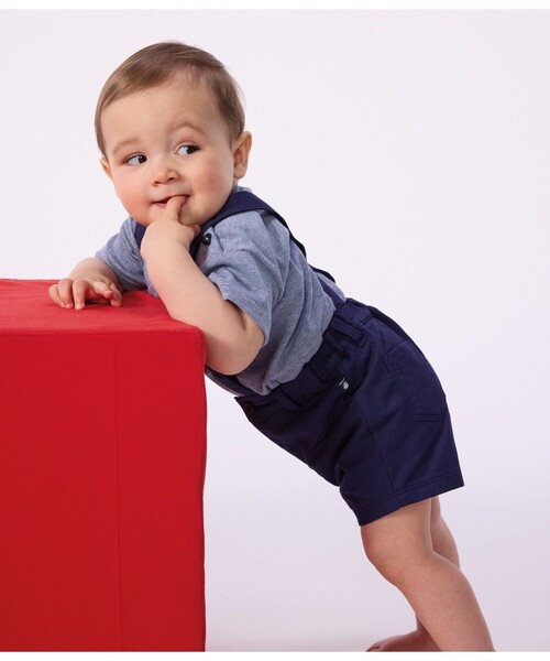 PETIT BATEAU(プチバトー)の「ボーダー半袖Tシャツ(Tシャツ/カットソー・キッズ・ホワイト×ブルー・24MONTH/12MONTH/36MONTH/18MONTH)」の5枚目の写真