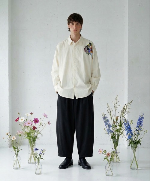 rehacer : × everglouu Art bloom Dolman Shirt / アートブルーム
