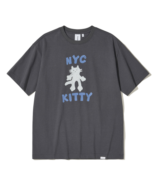 URBANDTYPE(アーバンディタイプ)の「NYCキティTシャツ_ブルーチャコール(Tシャツ/カットソー・レディース・その他・SMALL/MEDIUM/LARGE/X-LARGE)」の1枚目の写真