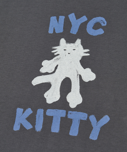 URBANDTYPE(アーバンディタイプ)の「NYCキティTシャツ_ブルーチャコール(Tシャツ/カットソー・レディース・その他・SMALL/MEDIUM/LARGE/X-LARGE)」の4枚目の写真