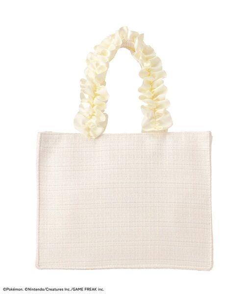 Maison de FLEUR（メゾンドフルール）の「フリルトートバッグ ピカチュウ（トートバッグ・レディース・ライトイエロー・FREE）」の3枚目の写真