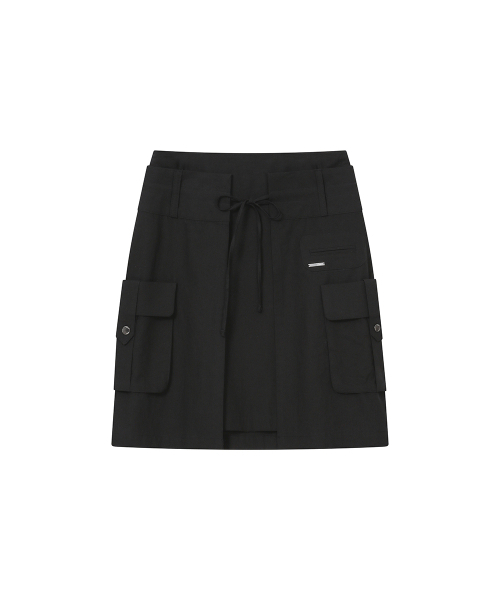 Miseki SEOUL(ミセキソウル)の「Layered pocket cargo skirt BLACK(スカート・レディース・その他・2/1)」の2枚目の写真