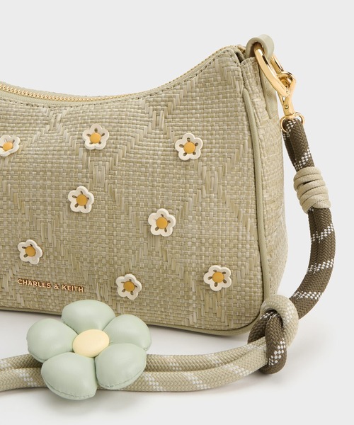CHARLES & KEITH 花模様ショルダーバッグ バッグ CHARLES & KEITH 花模様ショルダーバッグ