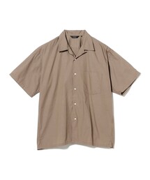 ブロード オープンカラー シャツ【リラックスフィット】