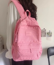 [通勤・通学]ふくれジャガードリュックサック